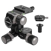 NEEWER Testa treppiede a 3 assi per fotografia, testa panoramica a 3 vie con micro regolazione