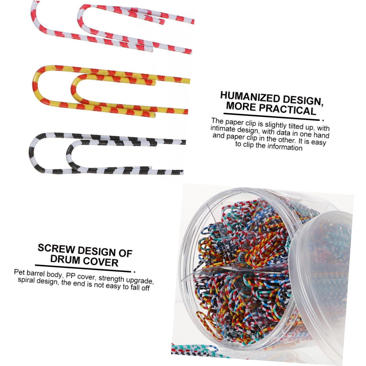 3 Set Graffetta Per Fogli Taccuino Clip Morsetti Piccolo Fermagli Per Graffette Carta Graffette Grandi Graffette Ideali Forniture Per Ufficio Metallo Colorful 450 Pezzi*3