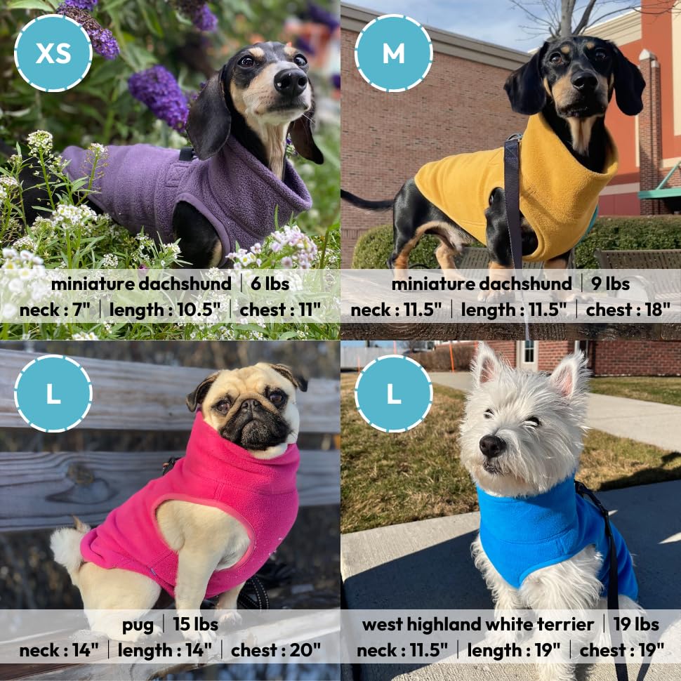Image of Gooby Half Zip-Up Fleece Vest Dog Sweater, Sand, Small | Soft warm fleece; Half-zip, larger opening; Streamlined cutaway fit; Dual D-ring leash; Machine washable