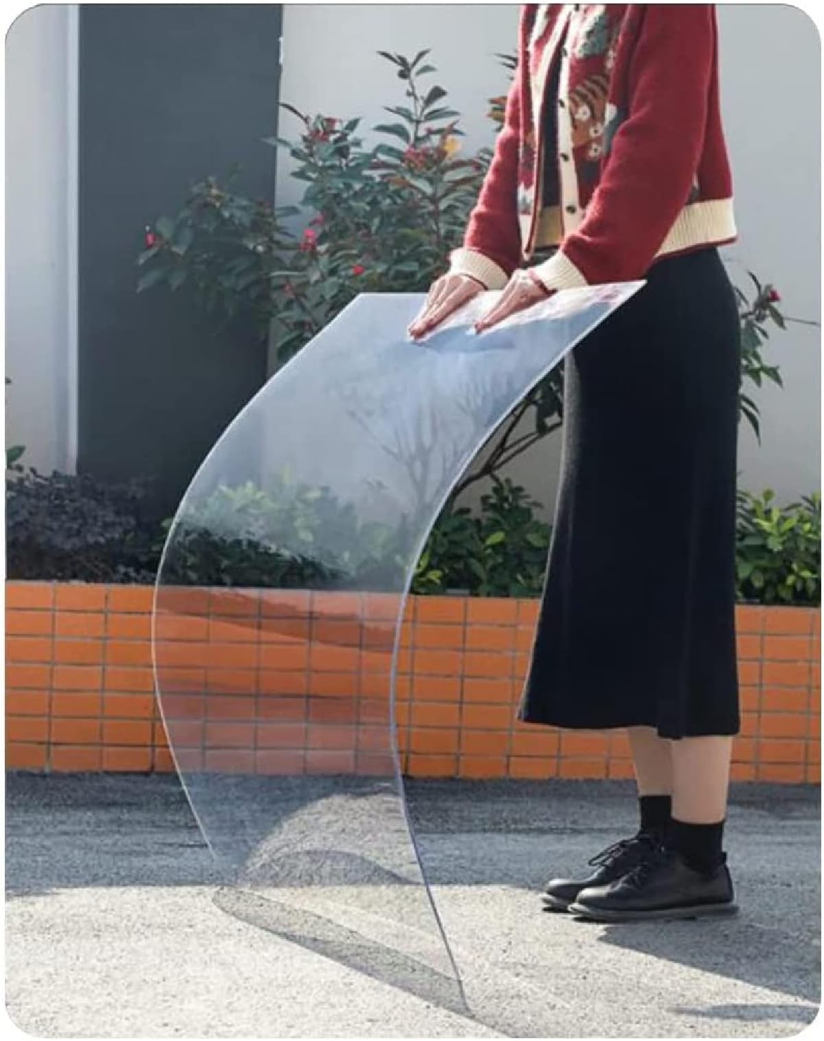 Clear Acrylic Plastic Sheet Polycarbonate Plastic Sheet, 1.2mm Pc Endurance Board Strong Impact And Shatterproof Flexible Sunlight Plate Easier To Cut, Bend, Mold Transparent Sheet Of Sunlight Room (