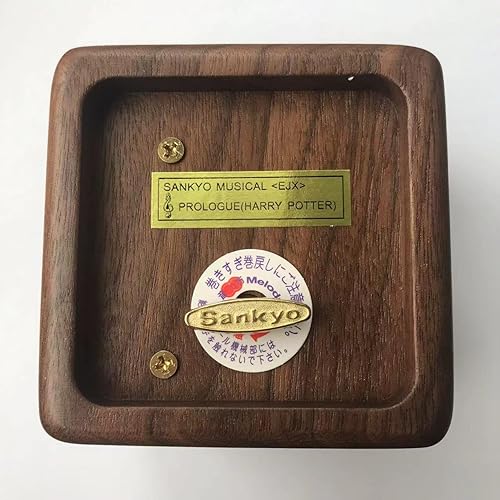 Miniatura 287 de BinkeGG Caja de música con forma de corazón hueco de madera con mecanismo musical Sankyo, melodía: Howl's M0ving Castle (Merry Go Round of Life)