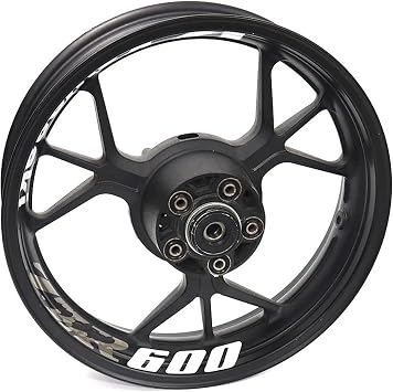 Rim Wheel Decal Stickers for 600 for -600 for 600 Motorcycle Reflective Wheel Rim Stripe Decal Sticker Front Rear Decal Full Set Decals & Stickers3