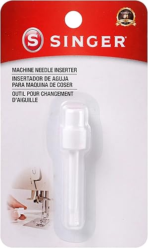 SINGER 00798 - Insertador universal de agujas para máquina de coser color blanco