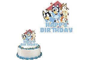 Bluey Edible Cupcake Toppers for Kids' Themed Parties