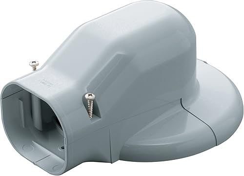 Inaba Denko LDWM-90-G Cosmetic Plumbing Cover, Wall Corner Air Conditioner Cap, Wall Removal, Gray