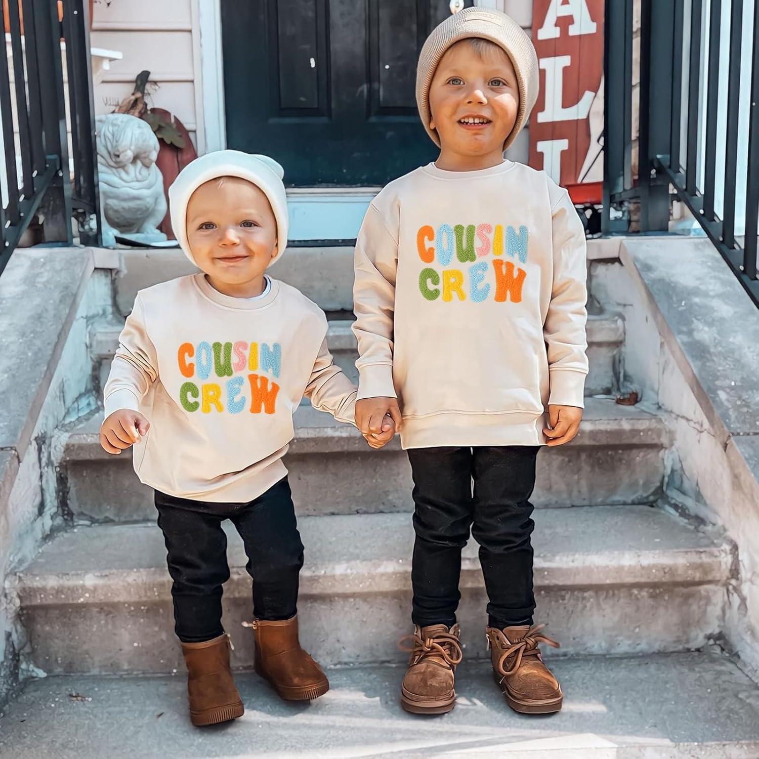 Cousin Crew Shirts Matching Outfits for Toddler Baby Girl Boy Long Sleeve Romper Sweatshirt - Image 2