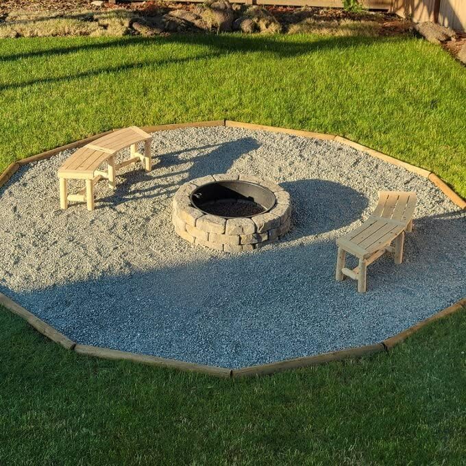 Banco curvado de madera para exteriores, estilo rústico, madera de cedro/abeto, para patio, jardín, terraza y patio trasero, 40-54.7 pulgadas de ancho x 13 pulgadas de profundidad x 16.5 7