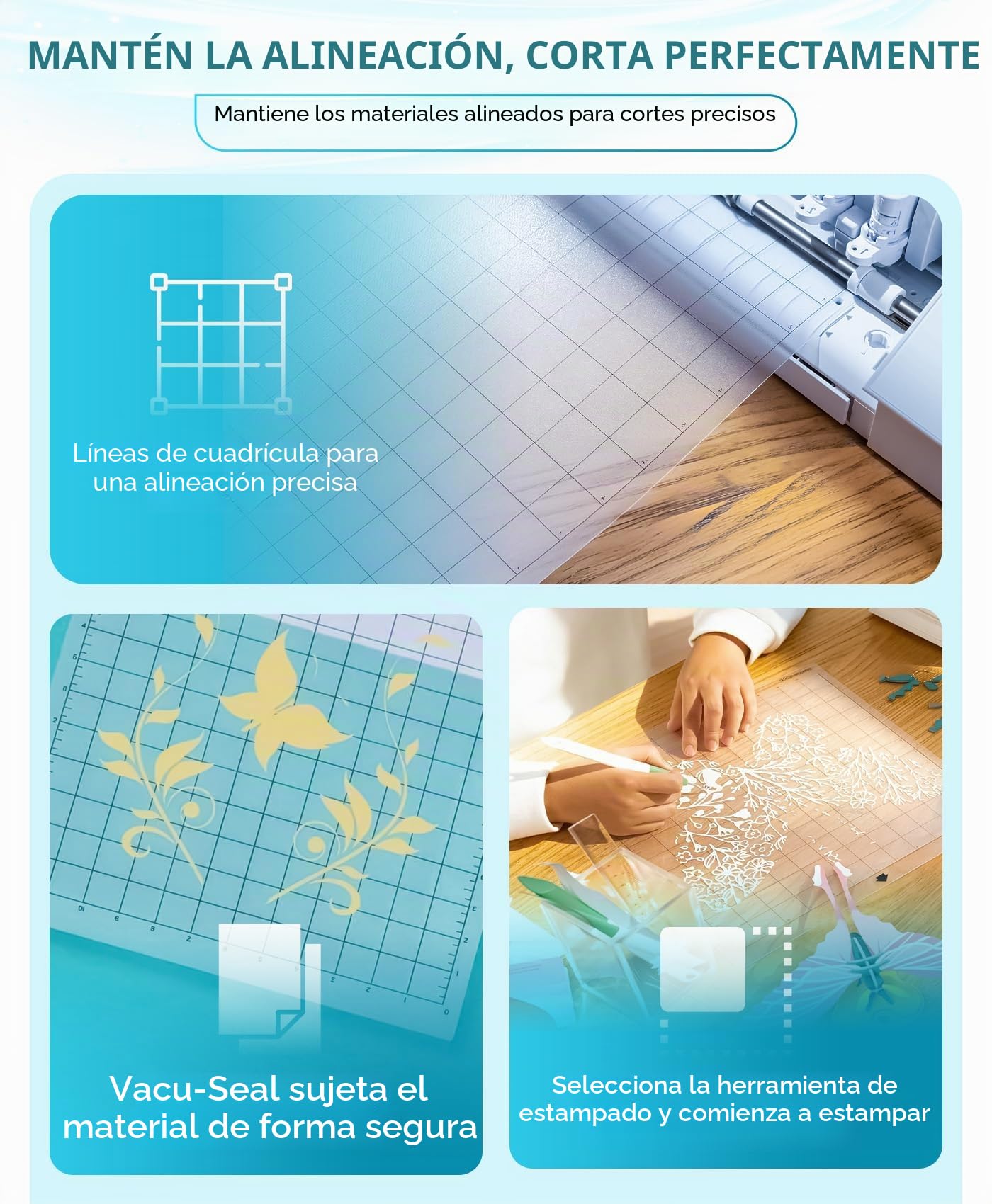 Silhouette Alfombrilla de corte para Silhouette Cameo Plus y Pro Standard Adhesivo