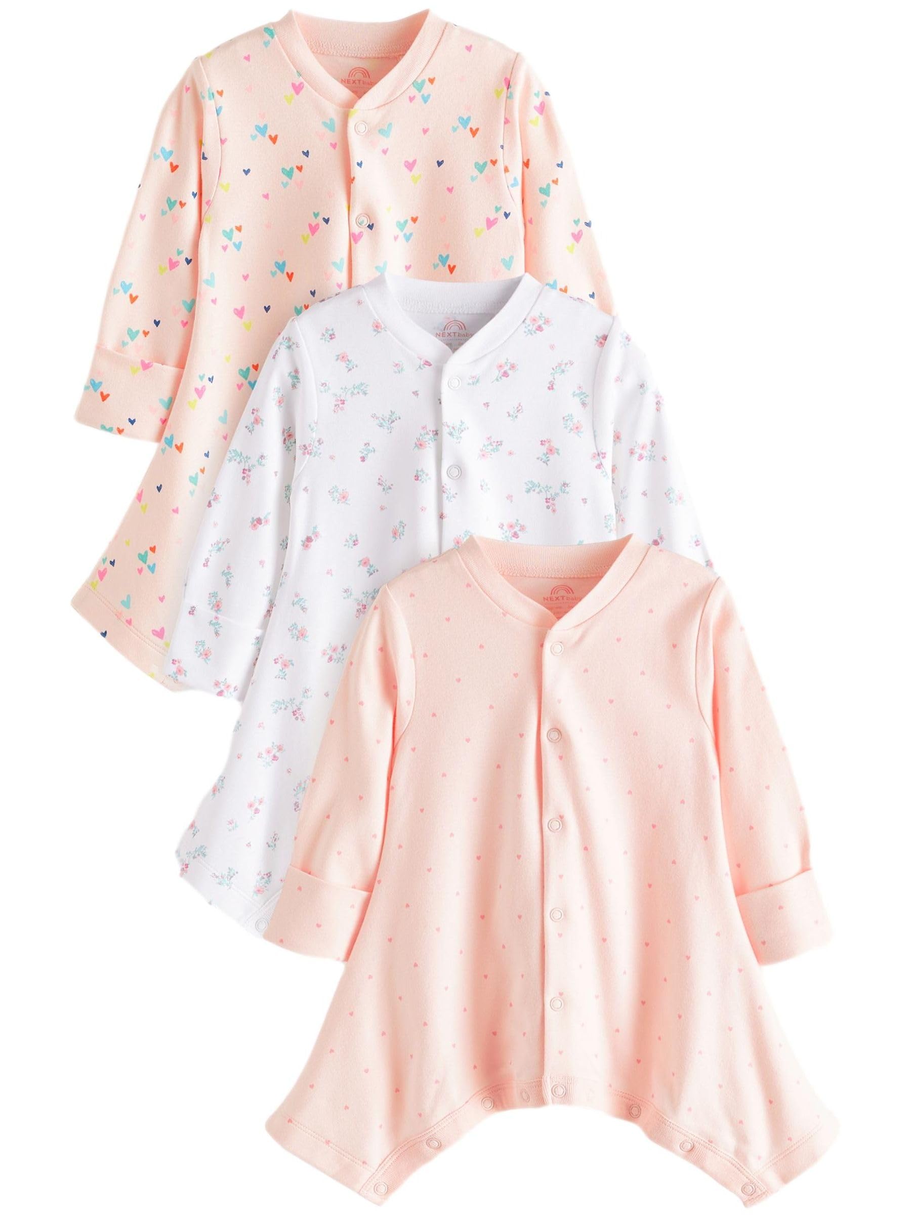 NEXT Baby Mädchen Bodys bei Hüftdysplasie 100% Baumwolle, 3er-Pack