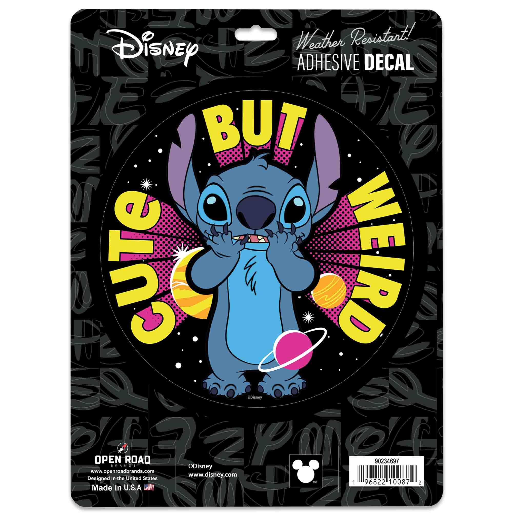 Disney Lilo and Stitch Cute But Weird Adhesive Vinyl Decal