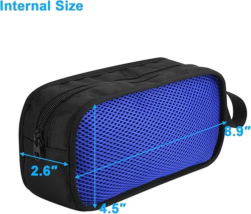 Miniatura 3 de Funda para cargadores de laptop, organizador de artículos electrónicos con cremallera, bolsa de almacenamiento de malla para adaptador de laptop,