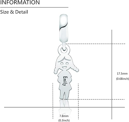 Miniatura 3 de Dijes personalizados con nombre personalizado con dije de corona de corazón para pulsera, cualquier nombre, letra inicial, número, placa de nombre,