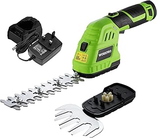 WORKPRO 12V Cordless Hedge Trimmer, Hedge Trimmer Cordless w