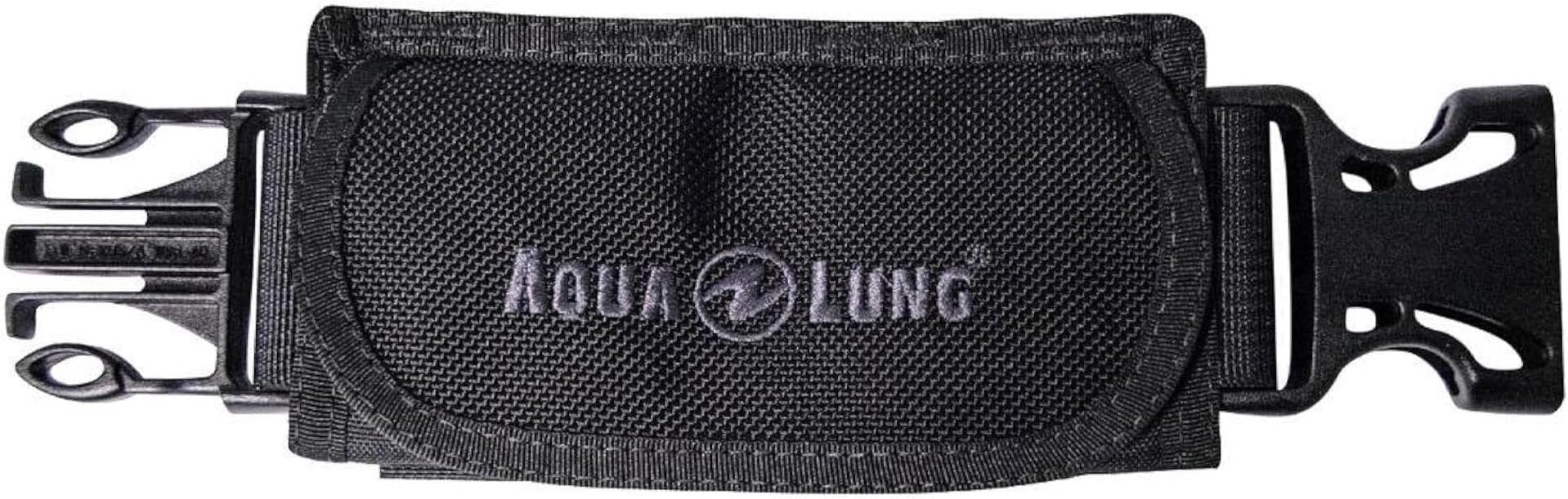 Aqualung BCD Waistband Extender with Pocket - Additional Dive Gear Storage Pocket Accessory w/Squeeze-Style Buckles, 1.5"/2"