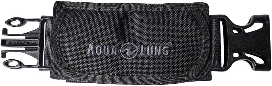 Aqualung BCD Waistband Extender with Pocket - Additional Dive Gear Storage Pocket Accessory w/Squeeze-Style Buckles, 1.5"/2"