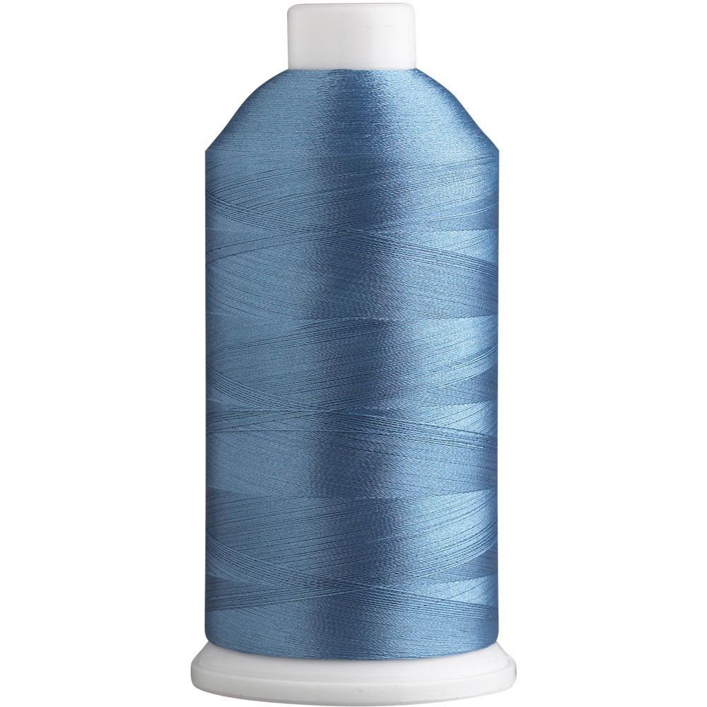 Superpunch SuperB Embroidery Thread 40wt, 5000 m Cone, Blue Steel 405
