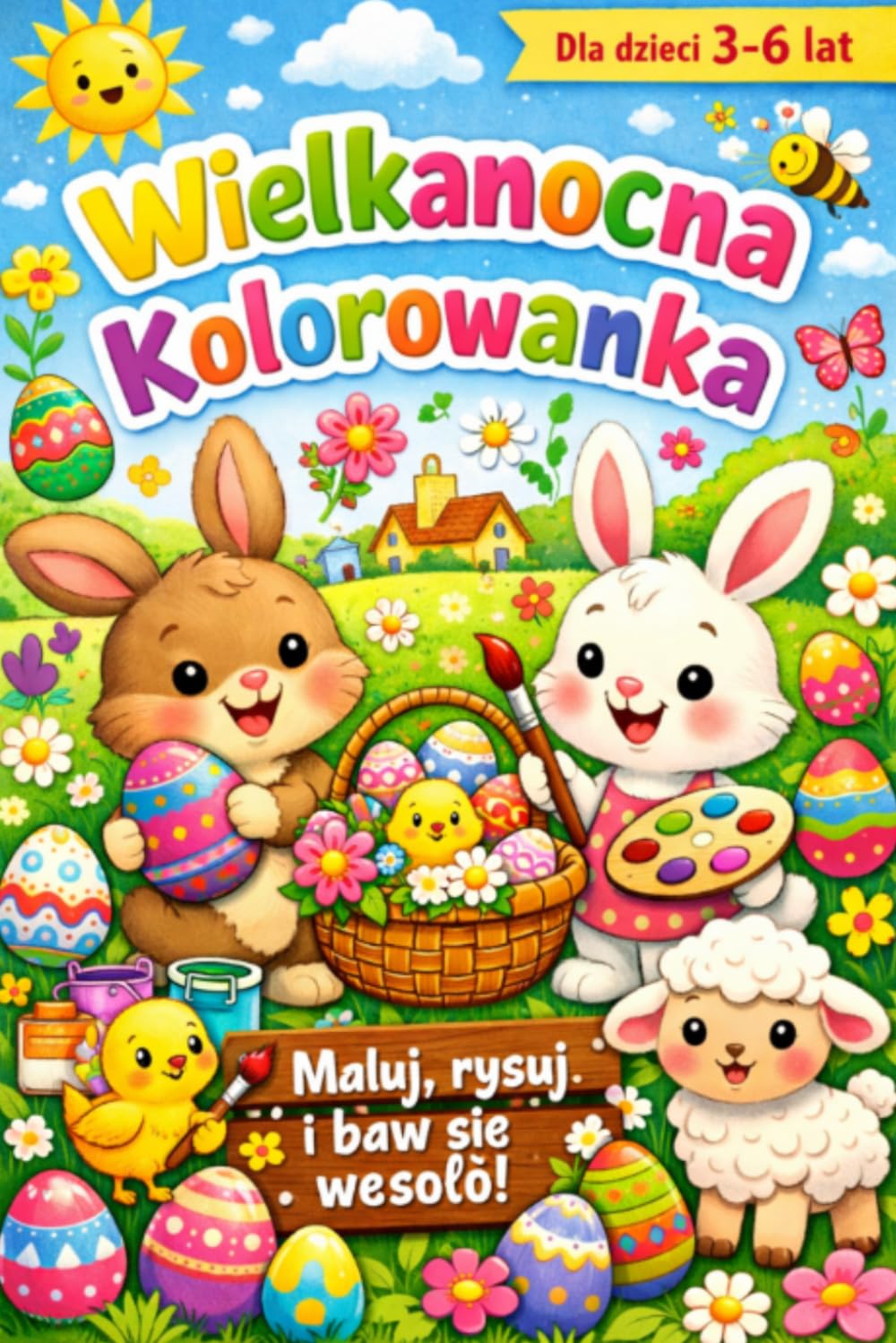 WIELKANOCNA KOLOROWANKA: DLA DZIECI 3-6 LAT
