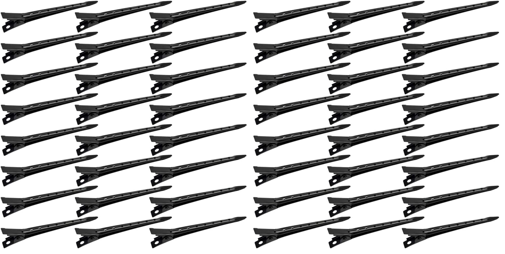 Duck Bill Hair Clips - 24 Pack Silver -24