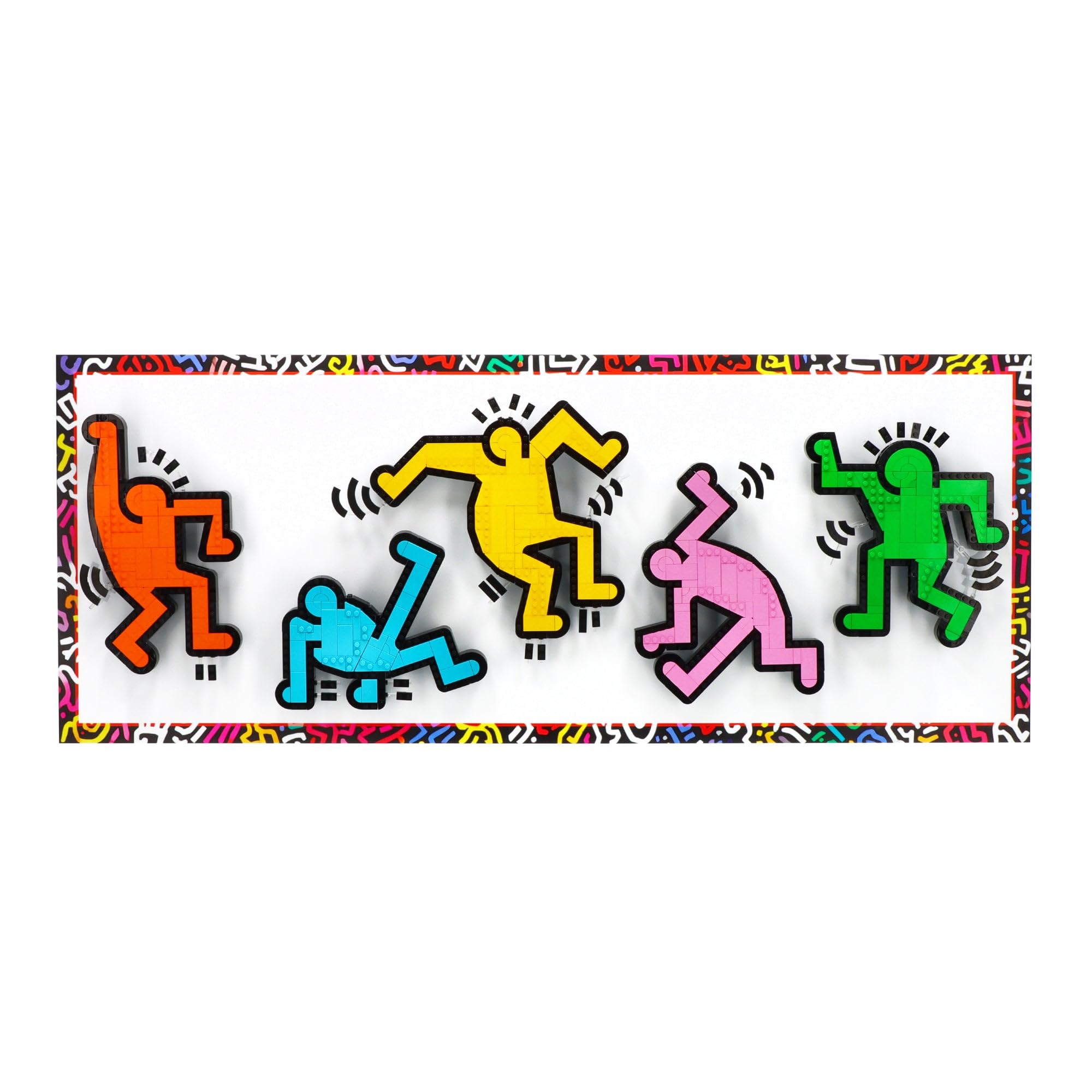 Wall Mounted Display for Lego 31216 Keith Haring – Dancing Figures