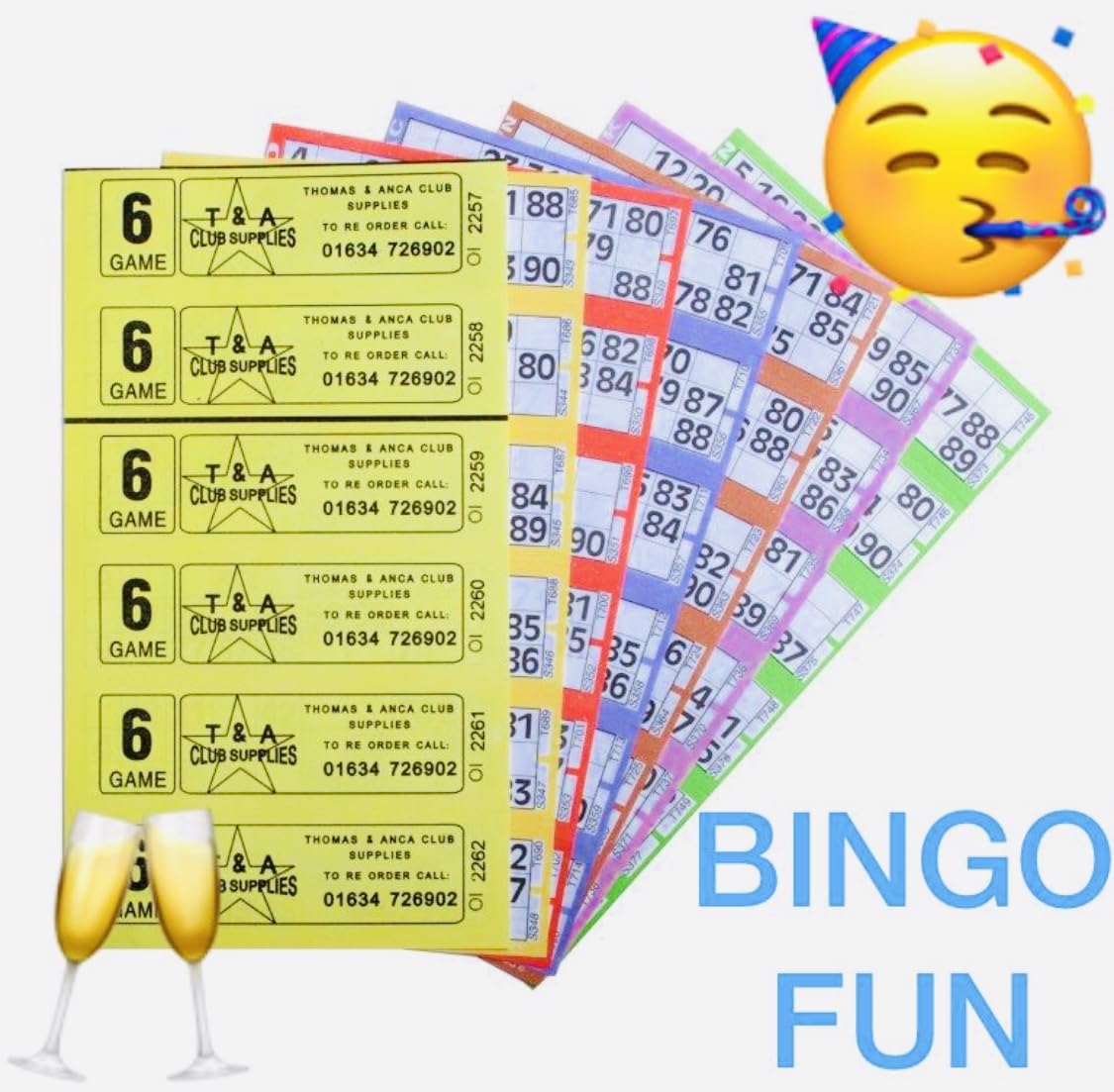 1500 6 PAGE GAMES JUMBO BINGO TICKETS 6 TO VIEW JUMBO BINGO BOOKS