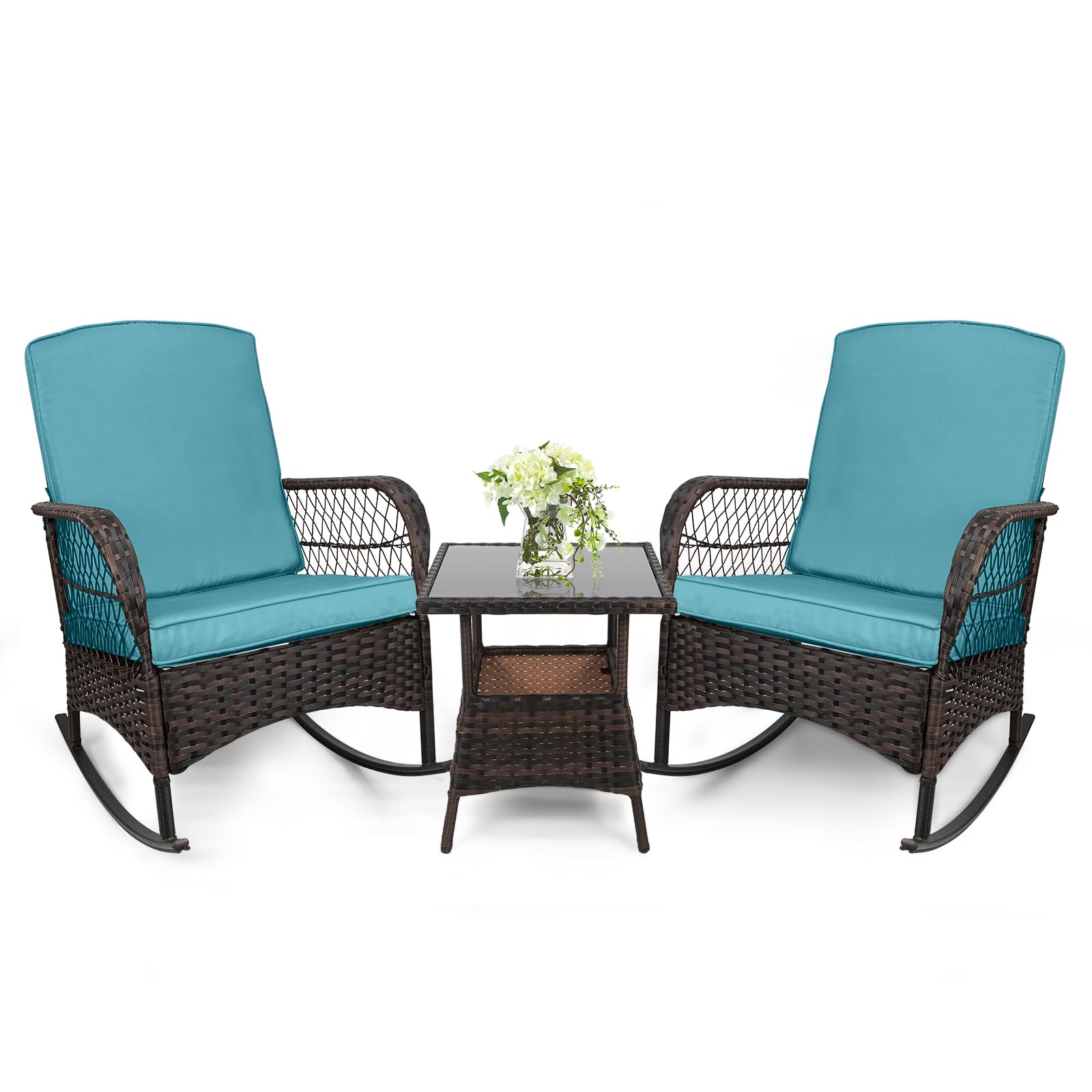 LEVELEVE 3-Piece Rocking Bistro Set