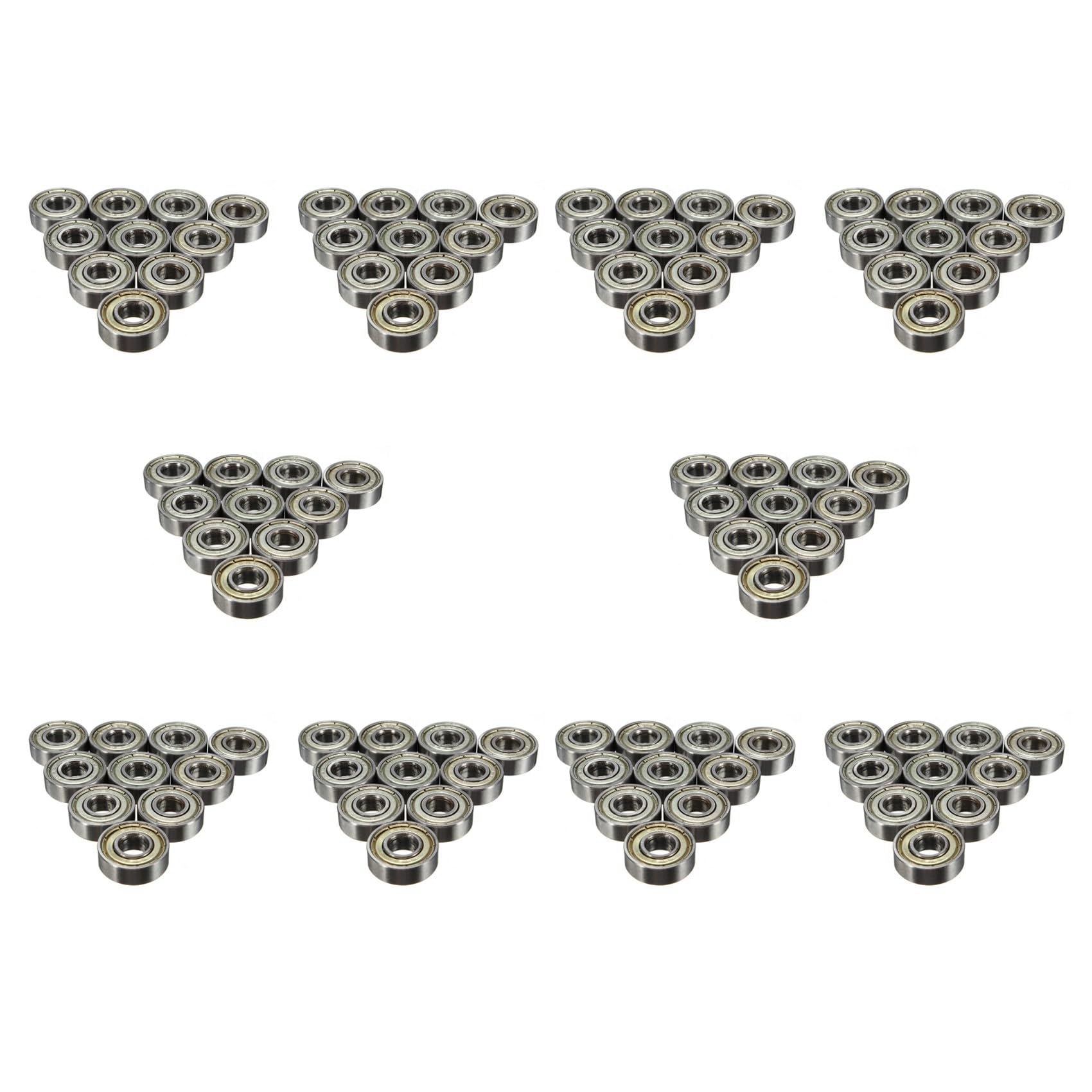 Jnchdghwa As Shown 100Pcs 8 X 22 X 7Mm Skateboard Scooter Bearings Wheels Abec-5 608Zz