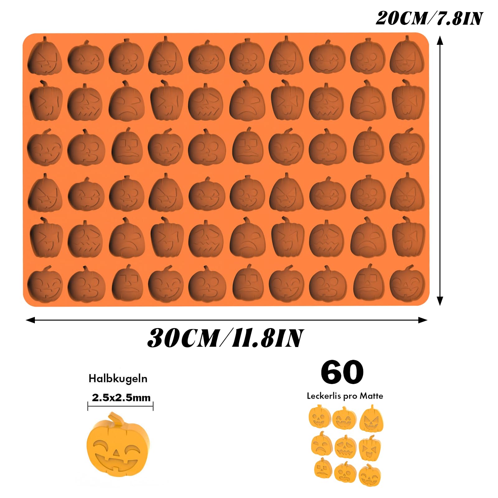 One Piece Cute Dog Biscuits Baking Mould Unqiue Pumpkin Shaped Baking Mold Special Various Styles Pet Treats Baking Mold for DIY Dog Treats Chocolate - Image 2