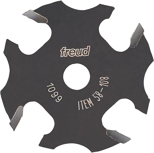 Freud 58-108 916" profundidad x 18" ranura cuatro alas cortador ranurado