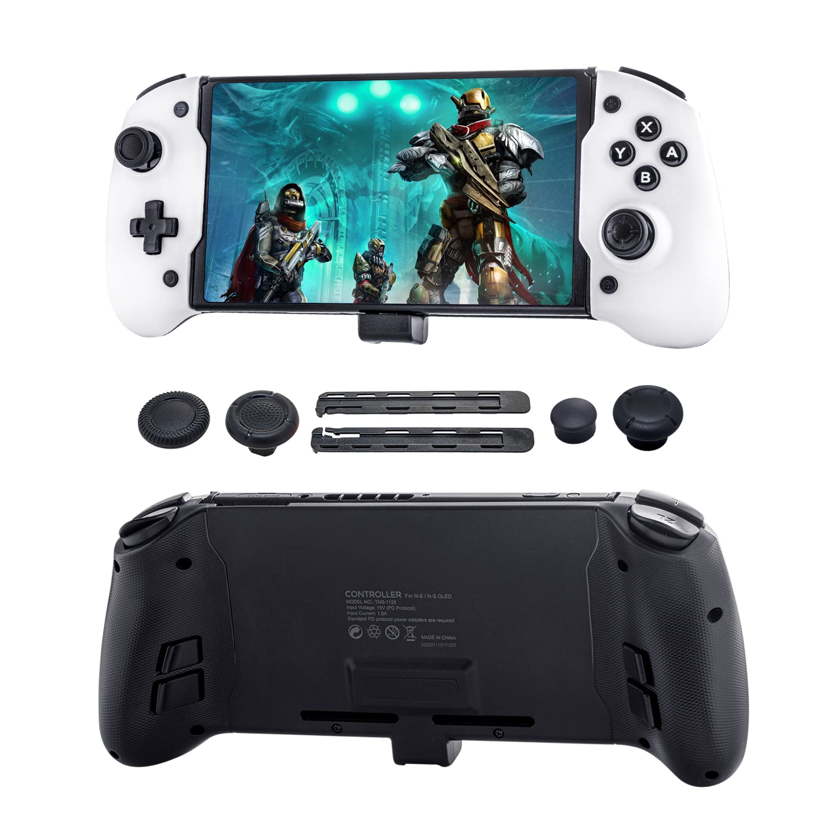 Buy HEATFUN Switch OLED Accessories, Switch OLED Grip Controller with 6