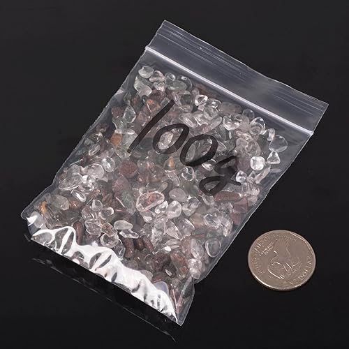 Vista 146 de Justinstones Chips pulidos de hematita triturada piedra rodada adornos curativos de cristal 3.53 oz