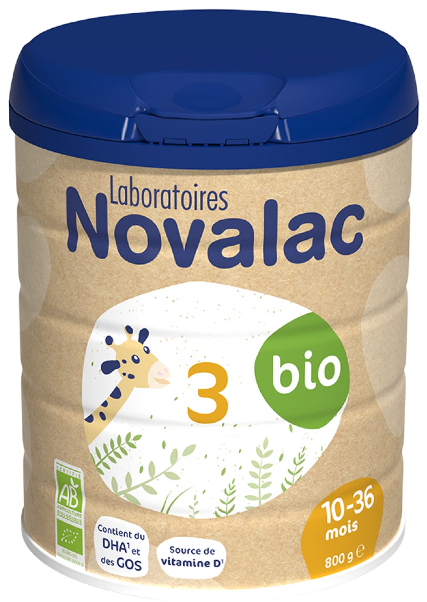 Novalac 3 Organic 10-36 Months 800g