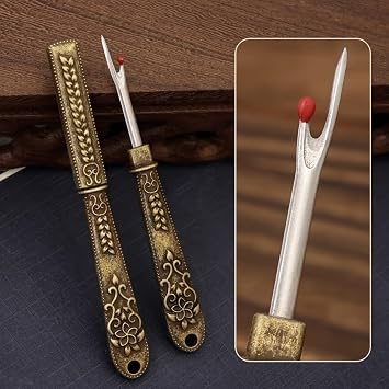 Retro Thread Cutter and Seam Ripper Tool, Sewing and Embroidery Accessory, Manual Tools, Clothing Thread Pickers