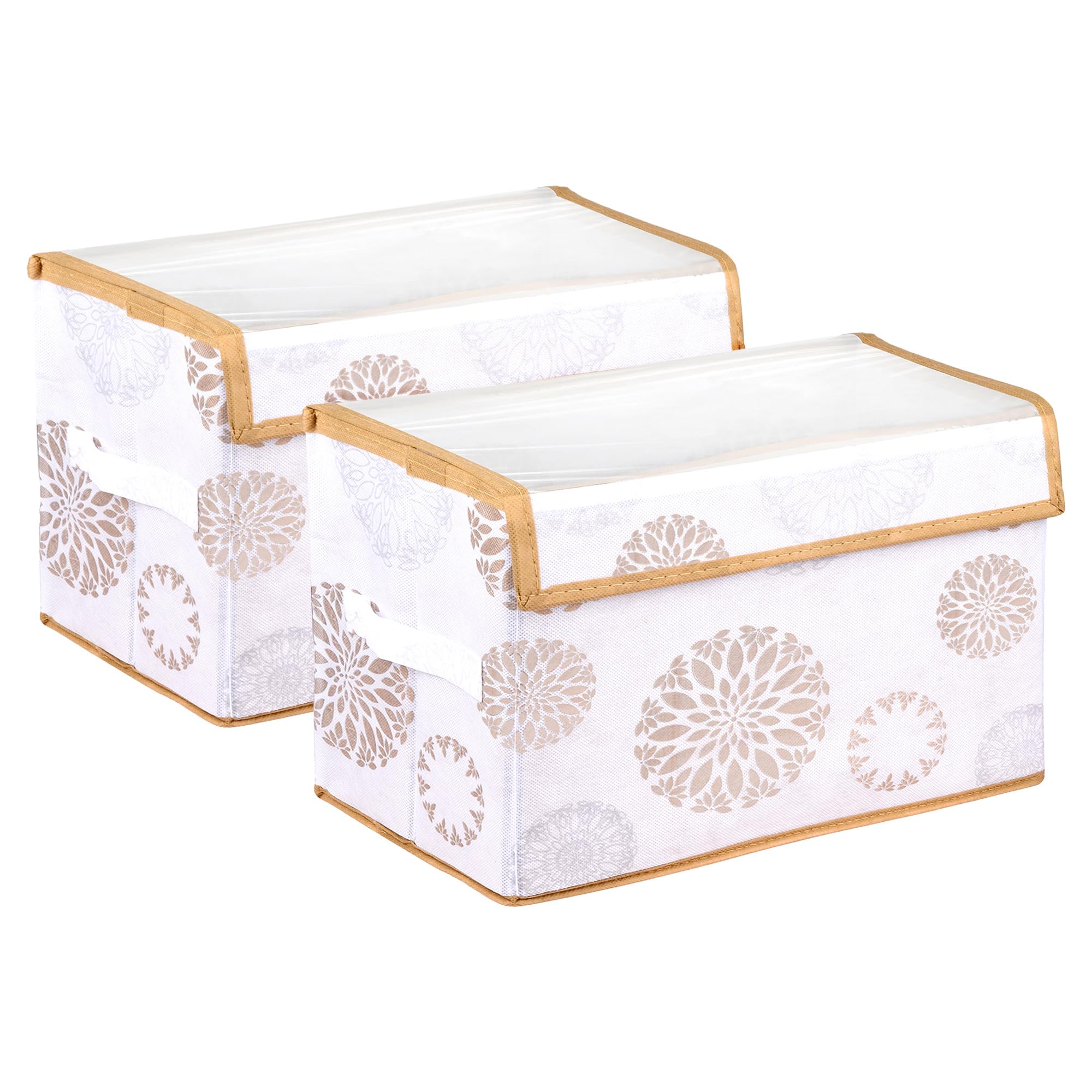 See full amazon price history chart for Amazon Brand - Solimo Drawer Storage Box | Clothes Drawer Organizer with Handle | Transparent Lid with Velcro | Wardrobe Organizer for Books | Gola-Print Storage Box (White, Pack of 2) Amazon Brand - Solimo Drawer Storage Box | Clothes Drawer Organizer with Handle | Transparent Lid with Velcro | Wardrobe Organizer for Books | Gola-Print Storage Box (White, Pack of 2) (B0D1VJBSXW) Amazon Price History, Amazon Price Tracker