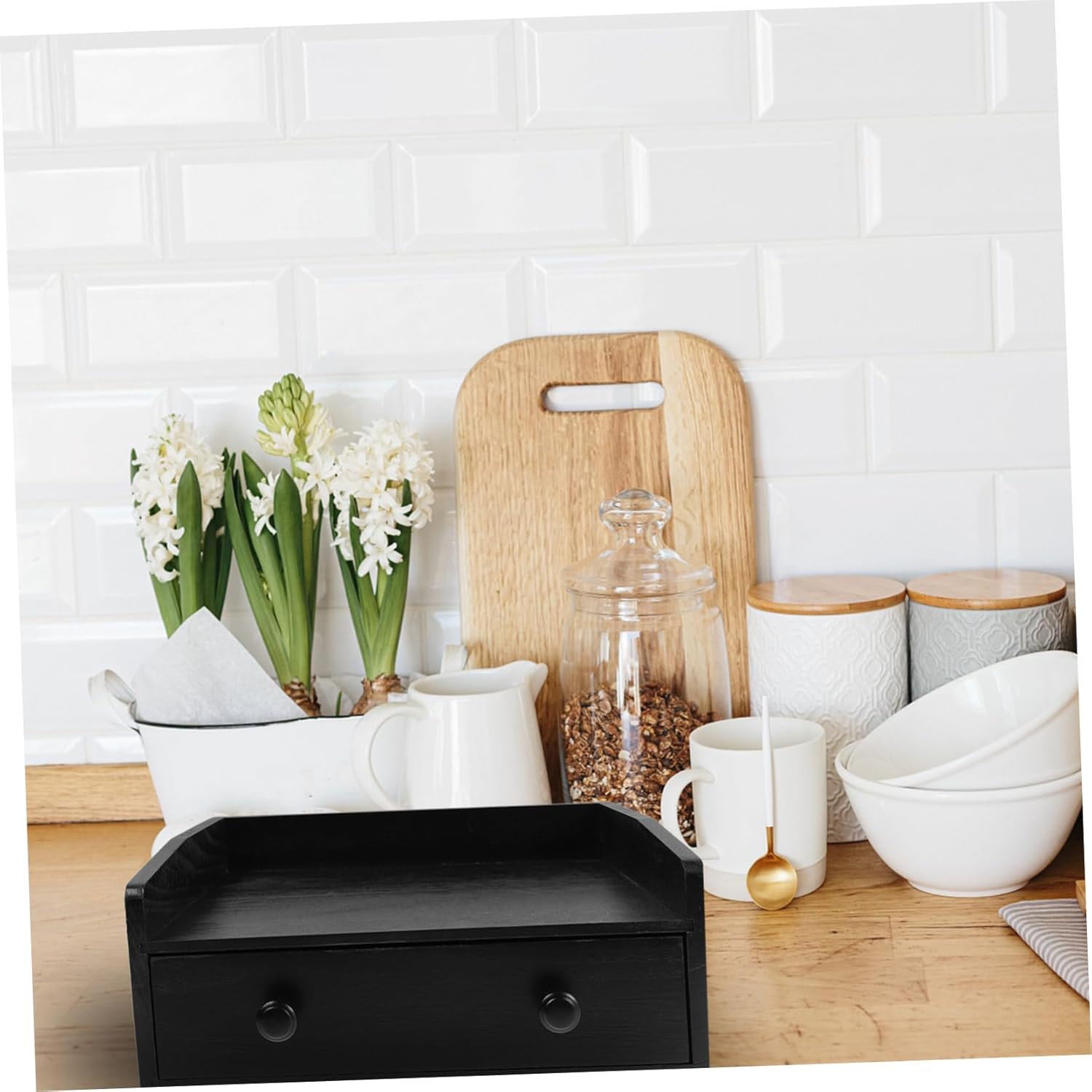 Coffee Drawer Organizer Tea Bag Organizers Desk Drawer Storage Box Desktop Tableware Storage