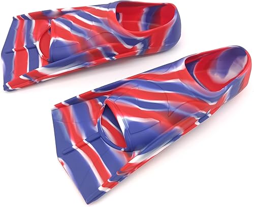 Miniatura 30 de Aletas de natación para niños, cómodas aletas de silicona para nadar y bucear, tamaño adecuado para principiantes, niños, niñas, niños y adultos