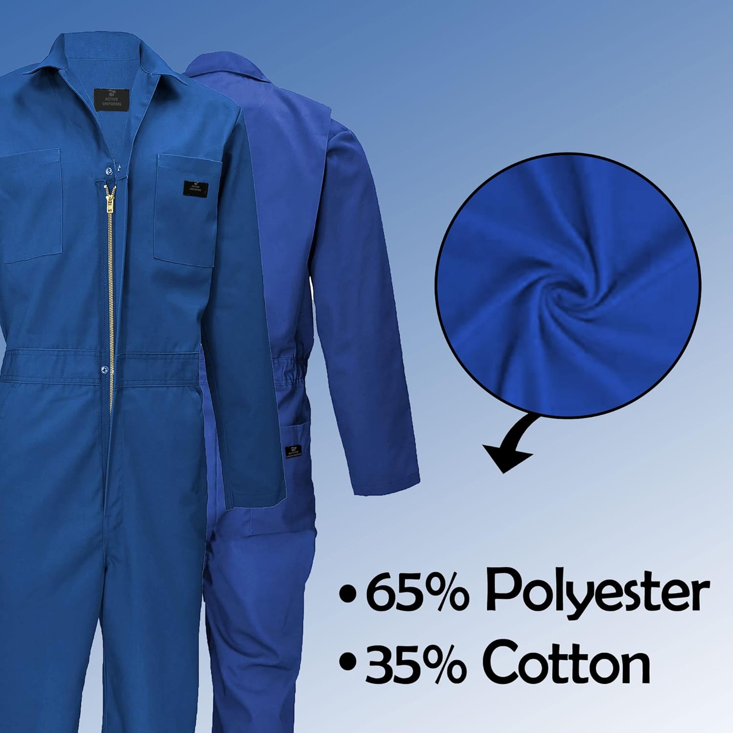 Overall Workwear Men Long Sleeve Coveralls