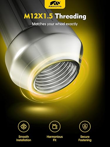 Vista 82 de MIKKUPPA Tuercas de llanta M12x1.25 – Repuesto para Nissan Altima 1993-2022, Nissan Máxima 1988-2022, Subaru Forester 1997-2023 Rueda de repuesto 20