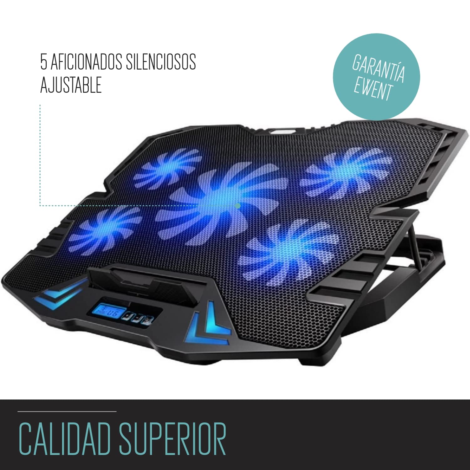 Ewent EW1259 Base Refrigeradora para Portátil hasta 17"