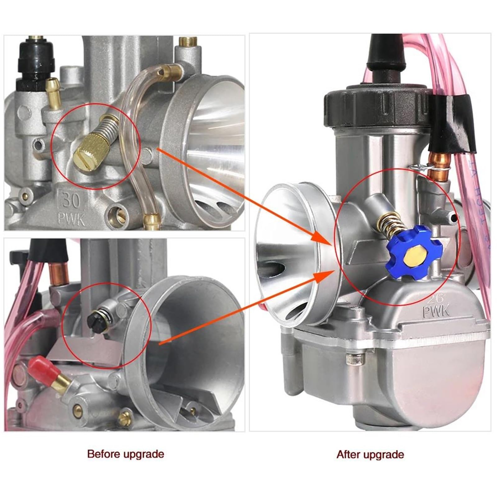 Accessoires Vis De Réglage Universelle De La Vitesse De Ralenti du Carburateur De Moto, Pièces De Rechange pour Système De Carburant pour P&w&k Carb