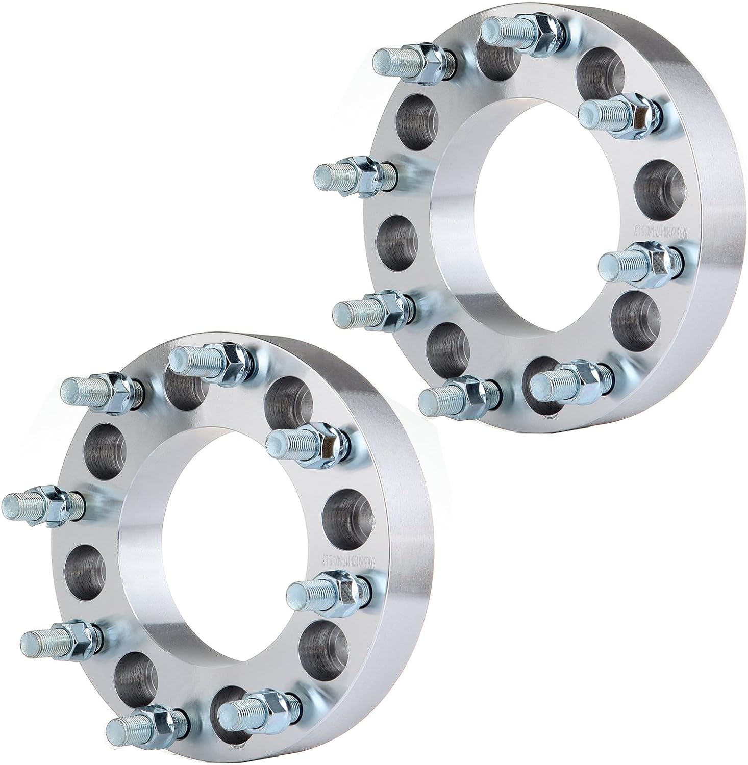 cciyu 1.5 inch Wheel Adapters 8x6.5 to 8x180 117mm Bore with 14x1.5 Lug Nuts Adapters for Savana 2500 for Sierra 3500 for Sierra 3500 HD - 2PCS