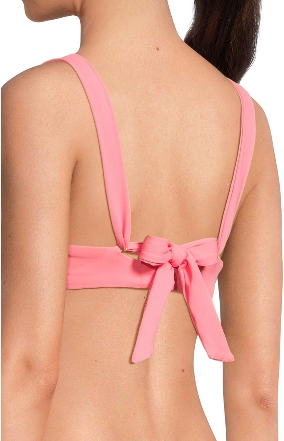 Becca Women's Color Code Shirred Underwire Bikini Top, Adjustable, Tie Back, Swimwear Separates for Women