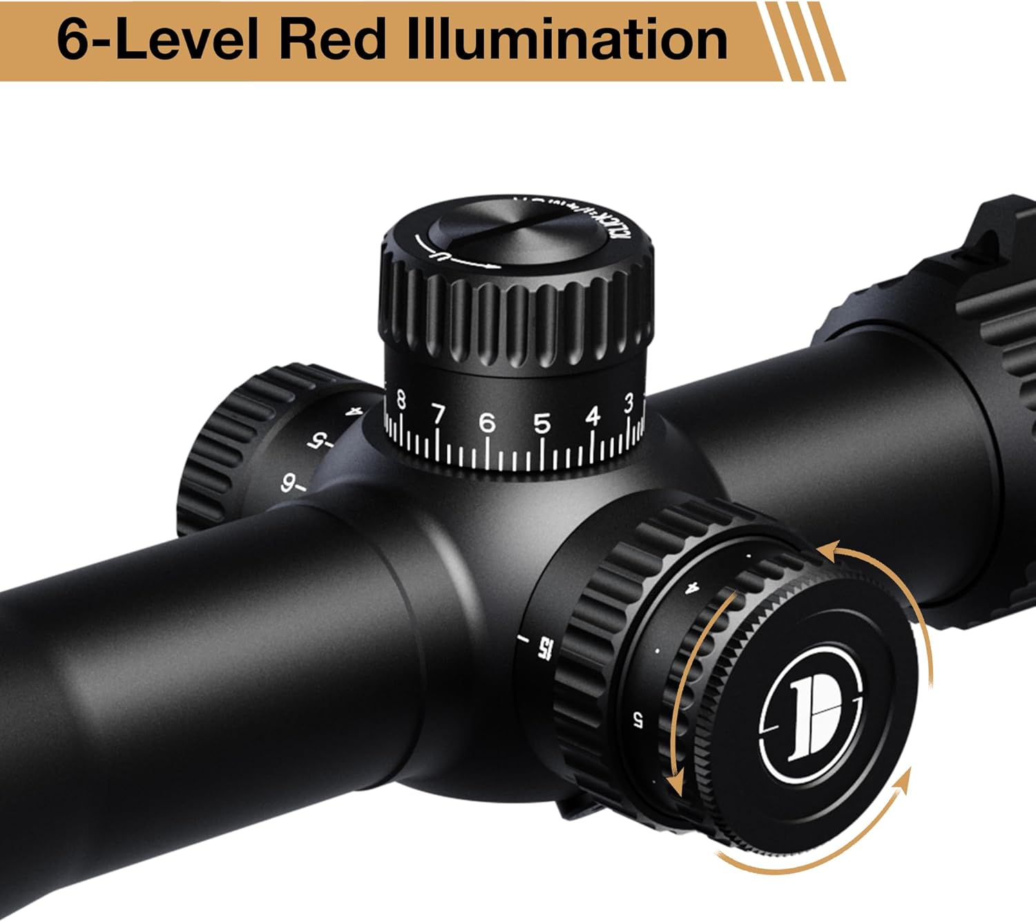 LHT 4.5-18X42SFIR Rifle Scope - First Focal Plane 30mm Tube, Red Illumination (6 Levels), 1/4 MOA Reticle, Waterproof & Fogproof, Lightweight for Close-Range Hunting