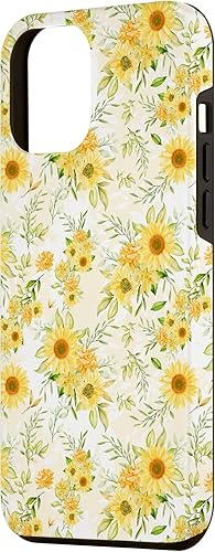 Miniatura 2 de Funda para iPhone 13 Pro Max con diseño de girasol amarillo pastel
