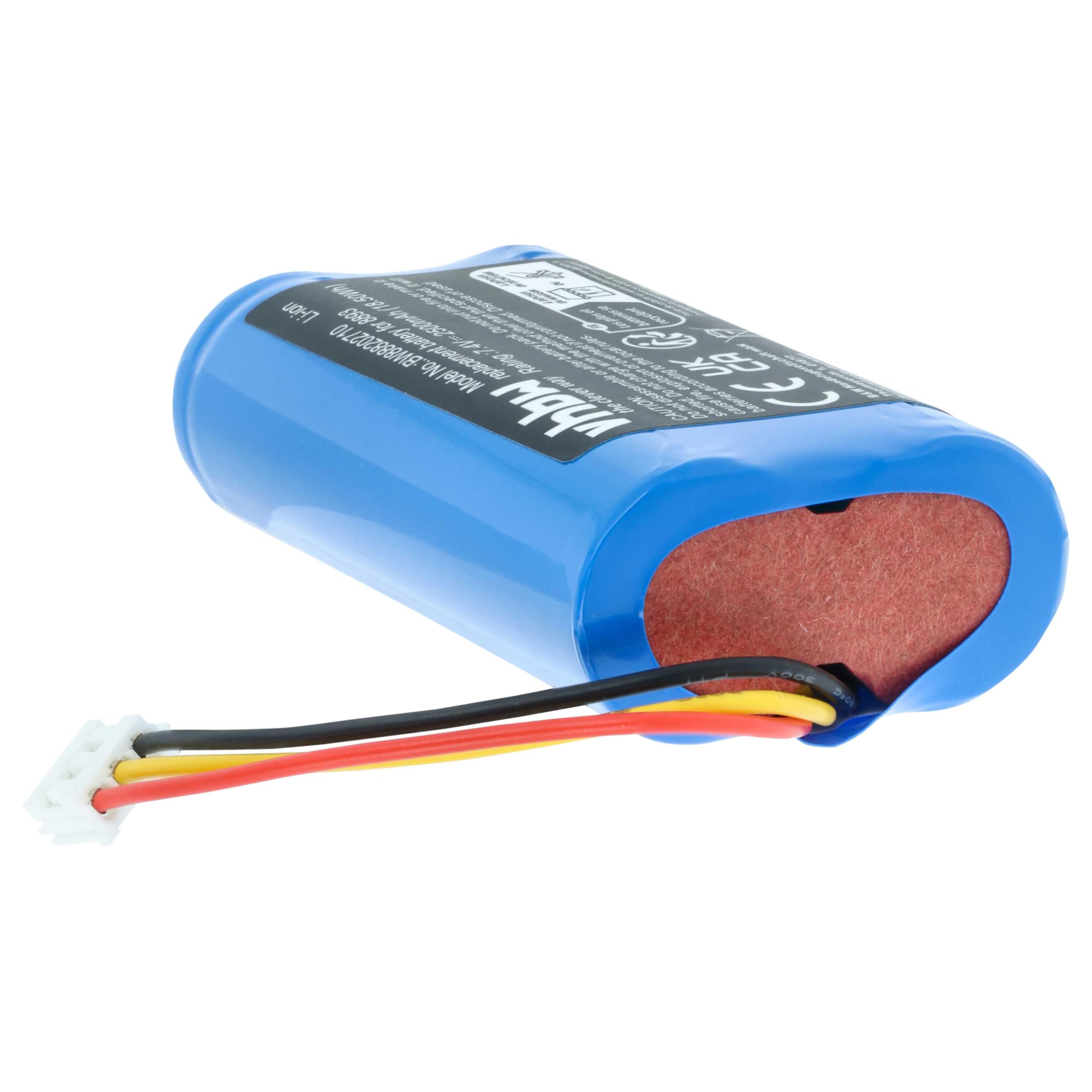 vhbw Akku Ersatz für Gardena 08894-00, 08894-00.640.00, 08894-00.641.00, BF14405 für Elektrowerkzeug (2500 mAh, Li-Ion, 7,4 V)