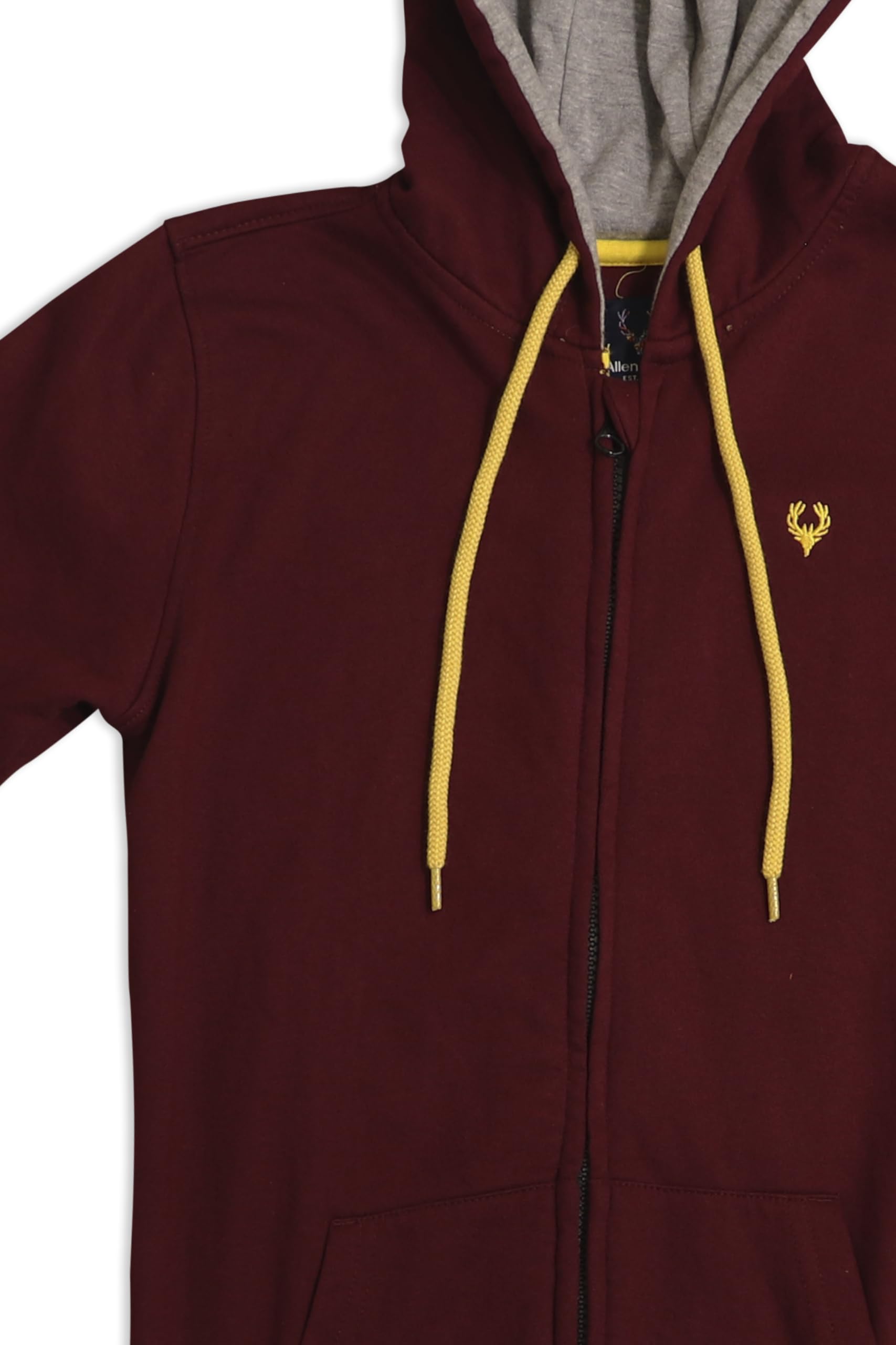 Allen Solly Junior Boys Cotton Hooded Neck Sweatshirt (ABSS31901811_Maroon_14_Maroon_13 Years-14 Years) 4