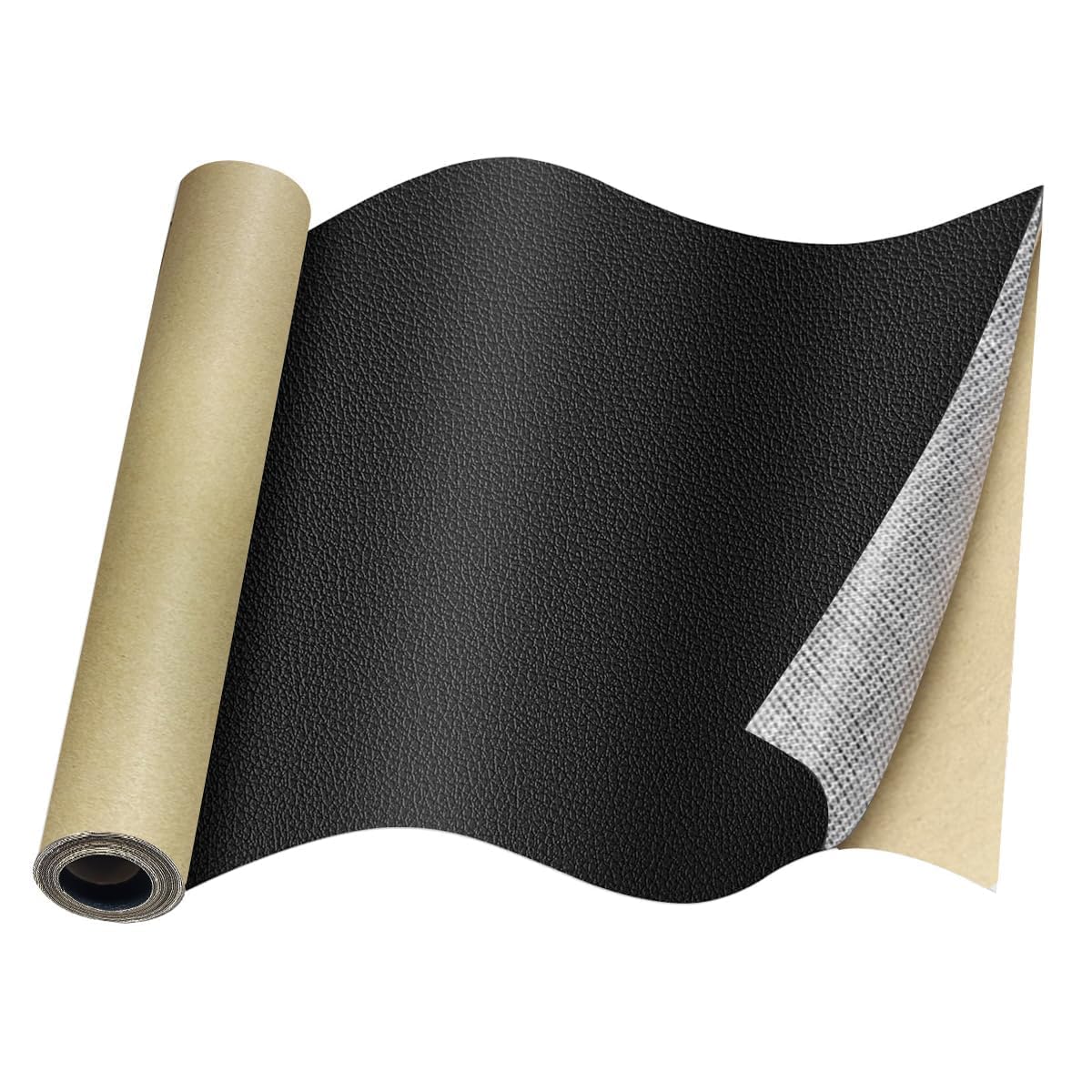 Zestzen Leather Repair Patch for Couches 30x60 Large Self-Adhesive refinisher cuttable reupholster Tape Patches kit for Couch Car Seats Furniture Sofa Vinyl Chairs -Black (Pack of 1)-picture-21