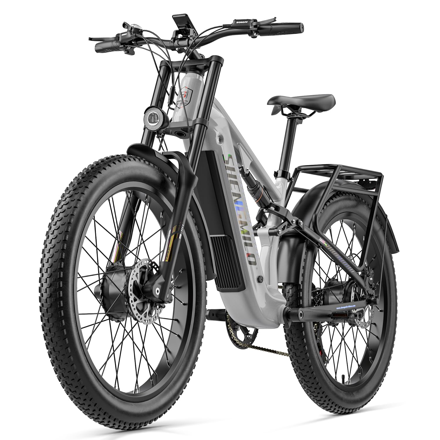 shengmilo S600pro Doppelmotor Elektro-Mountainbike, 48V25AH Batterie 7 Gang Ölbremse ebike, Dual Shock Elektrofahrrad, DREI Fahrmodi