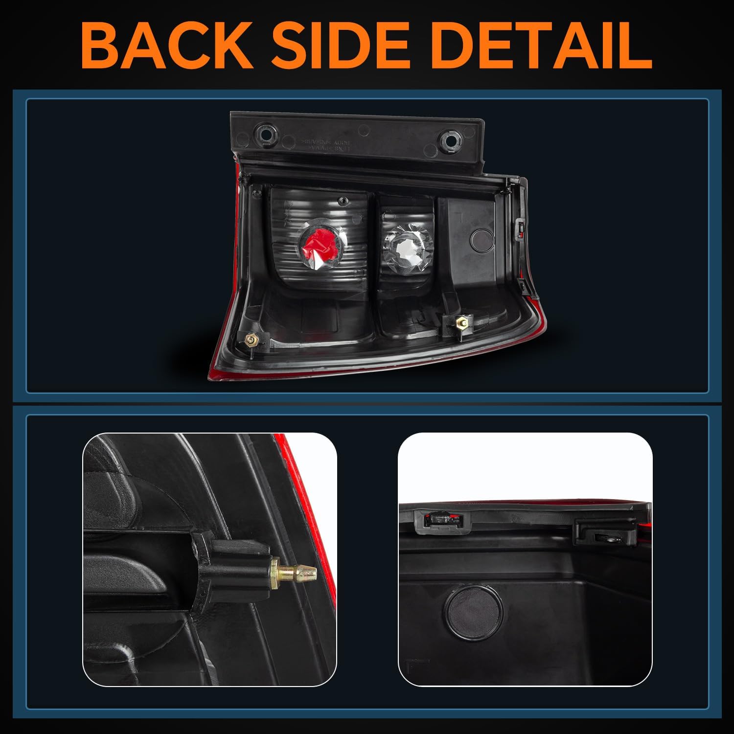 Left Driver Side Tail Light Compatible with 2007-2017 Ford Expedition Rear Lamp-Bulbs Not Include Replace FO2800201 7L1Z13405AA