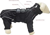 Vista 3 de Lovelonglong - Chaqueta impermeable para perros, ligera, impermeable, reflectante, resistente al viento, a prueba de nieve, para perros pequeños
