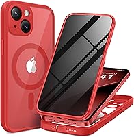 Vista 14 de BERFY Funda para iPhone 16 Pro, compatible con MagSafe, protector de pantalla de vidrio templado 9H integrado y protección de cámara, funda